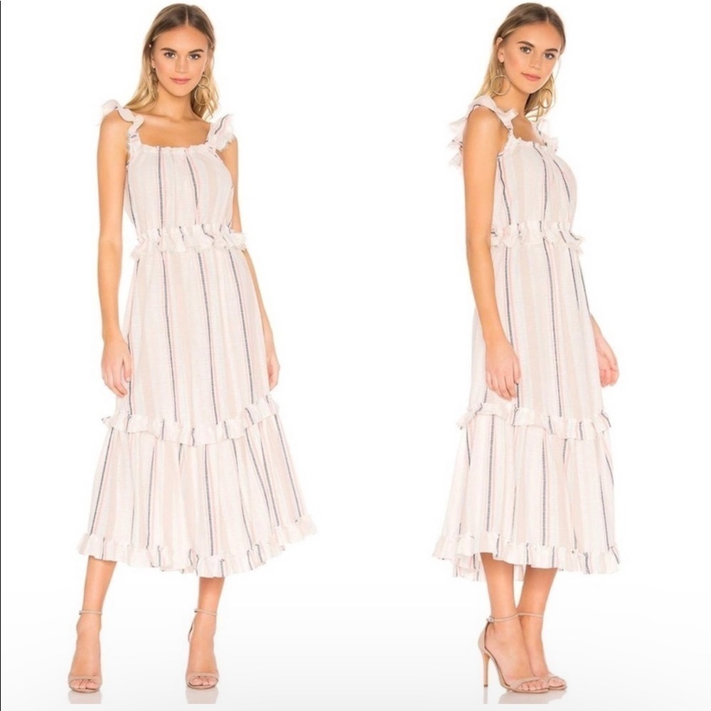 Misa Los Angeles Idonia Maxi Dress Cotton Small